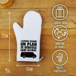 Manique De Cuisine "J'adore Quand Un Plan Se Déroule Sans Accroc" -cadeaux boutique cadeau Anniversaire jadore quand un plan se deroule sans accroc manique informations