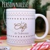 Mug "Café De Noël" Personnalisé - Cadeau Noël -cadeaux boutique cadeau Noel le cafe de Boissons de noel mug avant