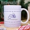 Mug "Thé De Noël" Personnalisé - Cadeau Noël -cadeaux boutique cadeau Noel le the de Boissons de noel mug avant