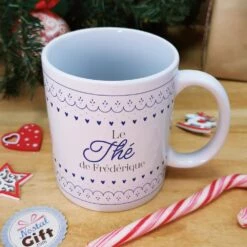 Mug "Thé De Noël" Personnalisé - Cadeau Noël -cadeaux boutique cadeau Noel le the de Boissons de noel mug haut
