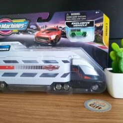 Micro Machines - Camion De Transport Miniature -cadeaux boutique camion blanc zoom