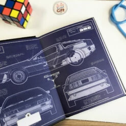 Carnet Lumineux - Retour Vers Le Futur -cadeaux boutique carnet retour vers le futur couverture