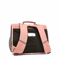 Cartable 38 Cm Vintage Rose Et Ses Pin's Personnalisable - Caméléon - CP CE1 CE2 -cadeaux boutique cartable cameleon 38 cm pink pins 980943