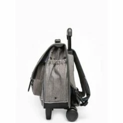 Cartable à Roulettes 38 Cm Vintage Navy Bleu Et Ses Pin's Personnalisables - Caméléon - CP, CE1, CE2 -cadeaux boutique cartable cameleon roulette 38 cm blue badge 980897