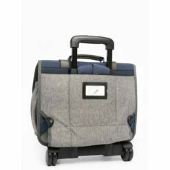 Cartable à Roulettes 38 Cm Vintage Navy Bleu Et Ses Pin's Personnalisables - Caméléon - CP, CE1, CE2 -cadeaux boutique cartable cameleon roulette 38 cm blue badge 980900