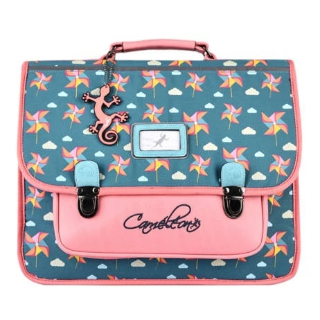 Cartable 38 Cm Rétro Moulin - Caméléon - Green Windmill - CP, CE1, CE2 3 Cartable 38 Cm Rétro Moulin - Caméléon - Green Windmill - CP, CE1, CE2