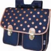 Cartable Fille Vintage 38 Cm à Pois - Oberthur -cadeaux boutique cartable oberthur pois
