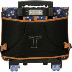 Cartable à Roulettes Bleu Alexa 38 Cm Imprimé De Cerises - Tann's -cadeaux boutique cartable trolley alexa bleu sans sangles