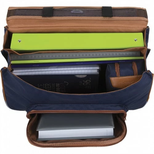 Cartable à Roulettes Bleu Marine Camille 38 Cm Orné D'un Porte Clé Sneaker - Tann's 4 Cartable à Roulettes Bleu Marine Camille 38 Cm Orné D'un Porte Clé Sneaker - Tann's – Image 2