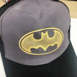Batman - Casquette Noire Et Grise Ajustable -cadeaux boutique casquette batman noir logo