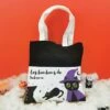 Sac Bonbon Chat Noir D'Halloween Personnalisé -" Les Bonbons De..."