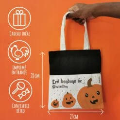 Sac Citrouille D'Halloween Personnalisé - "Les Bonbons De ..." Rempli De Bonbons -cadeaux boutique citrouilles sac halloween bonbons mini informations