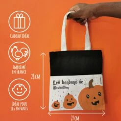 Sac Bonbon Citrouilles D'Halloween Personnalisé -" Les Bonbons De..." -cadeaux boutique citrouilles sac halloween informations