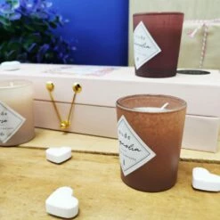 Coffret 5 Bougies Parfumées - "La Plus Merveilleuse Des Mamans" -cadeaux boutique coffret 5 bougies merveilleuse maman zoom2