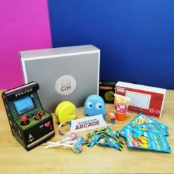 Coffret Cadeau Jeux Vidéo Arcade 70s (Avec Mini Arcade) -cadeaux boutique coffret arcade