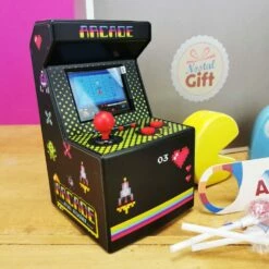 Coffret Cadeau Jeux Vidéo Arcade 70s (Avec Mini Arcade) -cadeaux boutique coffret arcade zoom1