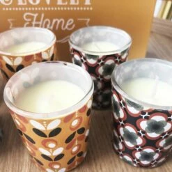 Coffret 6 Bougies - Vintage & Lovely Home - Senteur Ambre, Linge Frais Et Bois De Santal -cadeaux boutique coffret bougie retro x6 vintage 4