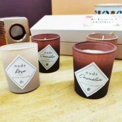 Coffret 5 Bougies Parfumées - "Je T'aime Mamie" -cadeaux boutique coffret bougies mamie sorties zoom2 2