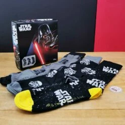 Coffret Cadeau 3 Paires De Chaussettes Star Wars40-46