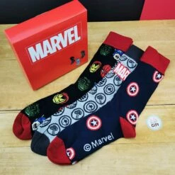 Coffret Cadeau 3 Paires De Chaussettes Marvel40 - 46