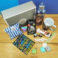 Coffret Cadeau « Dessins Animés Des Années 80 » -cadeaux boutique coffret dessins animes 80 vue haut