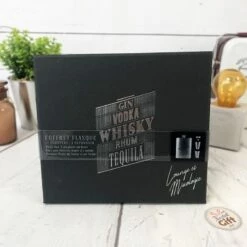 Coffret Cadeau Homme - Fiole à Whisky Avec 2 Shooter Et 1 Entonnoir -cadeaux boutique coffret flasque whisky 1
