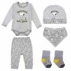 Snoopy - Ensemble Pyjama Bébé - 5 Pièces - 1 Mois -cadeaux boutique coffret snoopy enfant