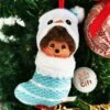 Décoration De Noël Monchhichi Kiki - Chaussette Bleue (12 Cm) -cadeaux boutique decoration kiki noel bonhomme neige