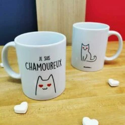 Mug Duo "Je Suis Chamoureux(se)" -cadeaux boutique duo mug chamoureux arriere