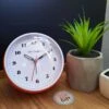 Réveil-matin Rétro - La Carafe -cadeaux boutique horloge ronde orange