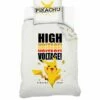 Pokermon - Housse De Couette 140x200 Et Taie D'oreiller - Pikachu "High Voltage" - Coton -cadeaux boutique housse couette pokemon principal