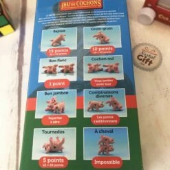 Jeu De Société - Jeu De Cochons -cadeaux boutique jeu cochon boite metal dos