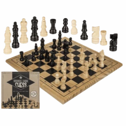 Jeu De Société - Jeu D'échecs En Bois -cadeaux boutique jeu echecs bois 03