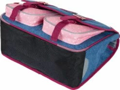 Cartable Fille Vintage 38 Cm Kickers Chiné Façon Jean's Et Rose - Oberthur -cadeaux boutique kickers girl oberthur couche