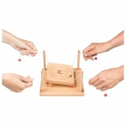 Labyrinthe De 2 à 4 Joueurs à Cordelettes - Jeu D'adresse Traditionnel En Bois -cadeaux boutique labyrinthe 2 joueurs