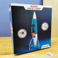 Lampe à Lave Fusée Rétro Blanche - NASA -cadeaux boutique lava lamp nasa boite
