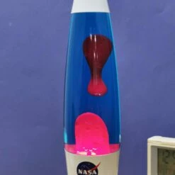 Lampe à Lave Fusée Rétro Blanche - NASA -cadeaux boutique lava lamp nasa zoom1