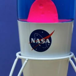 Lampe à Lave Fusée Rétro Blanche - NASA -cadeaux boutique lava lamp nasa zoom2