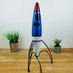 Lampe à Lave Fusée Rétro