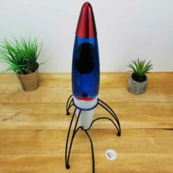 Lampe à Lave Fusée Rétro -cadeaux boutique lava lamp rocket haut