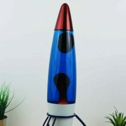 Lampe à Lave Fusée Rétro -cadeaux boutique lava lamp rocket zoom2