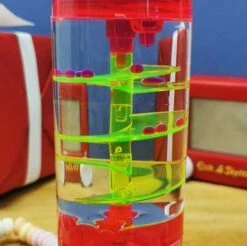 Sablier Liquide Rouge En Tourbillon - Liquide Timer -cadeaux boutique liquid timer rouge zoom