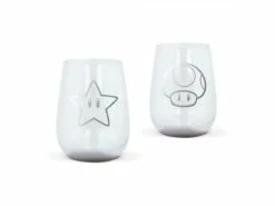 Lot De 2 Verres 510ml - Super Mario -cadeaux boutique lot 2 verres super mario boite sorti