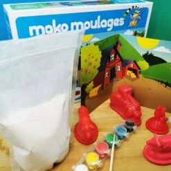 Mako Moulages - Ferme - 5 Moules -cadeaux boutique mako moulage ferme zoom1