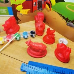 Mako Moulages - Ferme - 5 Moules -cadeaux boutique mako moulage ferme zoom2