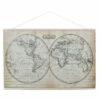 Mappemonde Murale En Textile -cadeaux boutique mappemonde murale textile