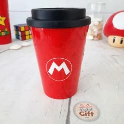 cadeaux boutique -cadeaux boutique mario mug thermos mario rouge champignon 1