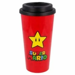 Mug De Transport Double Paroi étoile Super Mario (520 Ml) -cadeaux boutique mario mug thermos mario rouge etoile 4