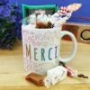 Mug "Merci" Bonbons Rétro 60 - Collection Arc-en-ciel -cadeaux boutique merci arc en ciel mug 60 avant
