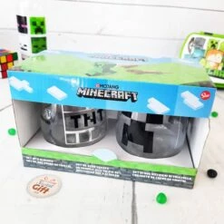 Minecraft - Lot De 2 Verres -cadeaux boutique minecraft verres duo 1